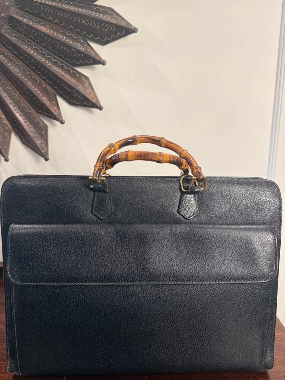 Authentic Gucci Diana Briefcase – 1990s Icon w/ Bamboo Top Handle